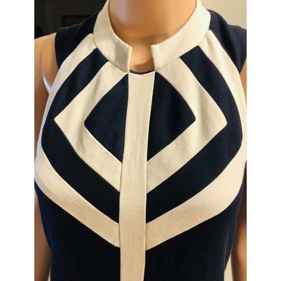 (6 for $25) Milly Navy Sheath Dress size small - Picture 4 of 6